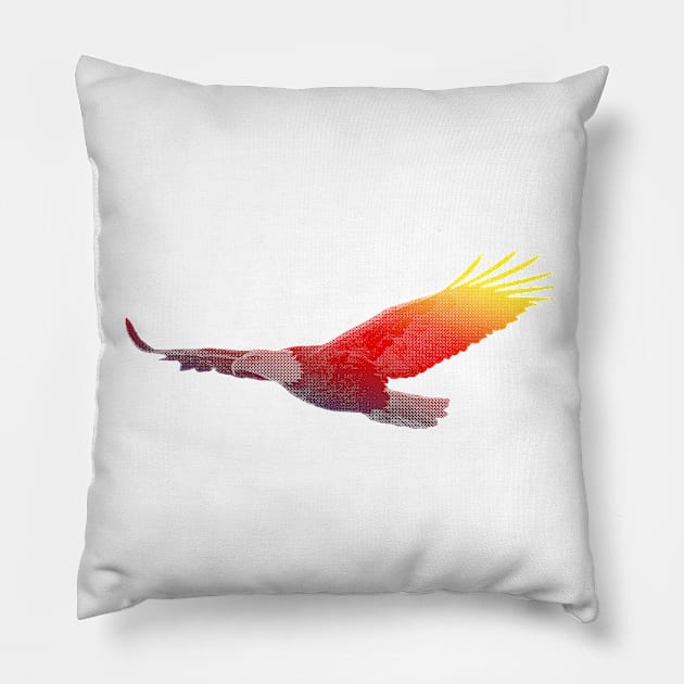 Rainbow Eagle Pillow by EagleFlyFree