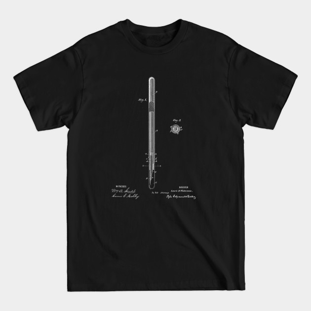 Discover Fountain Pen Vintage Patent Drawing - Pen - T-Shirt