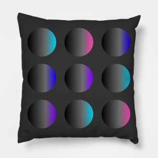 Multicolor Gradient Circle Pattern Pillow