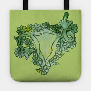 Floral Ovaries Flipping The Bird Tote