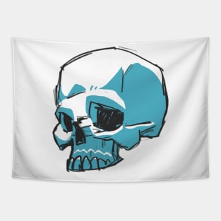 skull sketch Tapestry