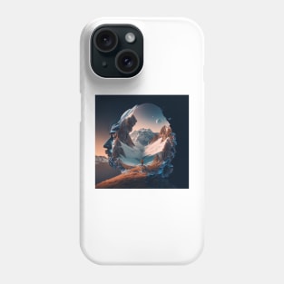 Visions of Reflections - Snowy Mountain Phone Case