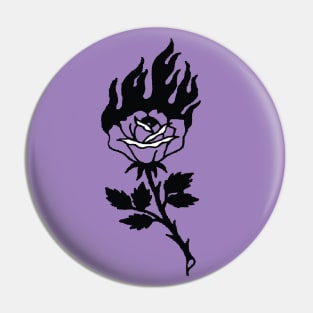 Purple Rose Pin