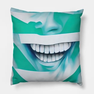 Smiling face artistic design Pillow