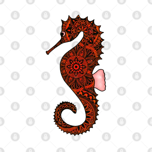 Seahorse (orange) by calenbundalas