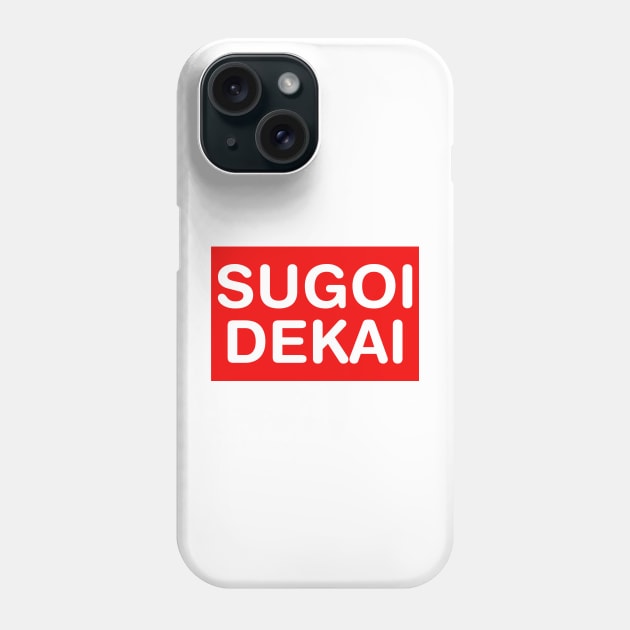 Sugoi Dekai! Baseball Shirt Phone Case by DraconicVerses