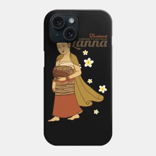 Lanna Thai Mural Painting Phone Case