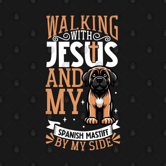 Jesus and dog - Mastín Español by Modern Medieval Design