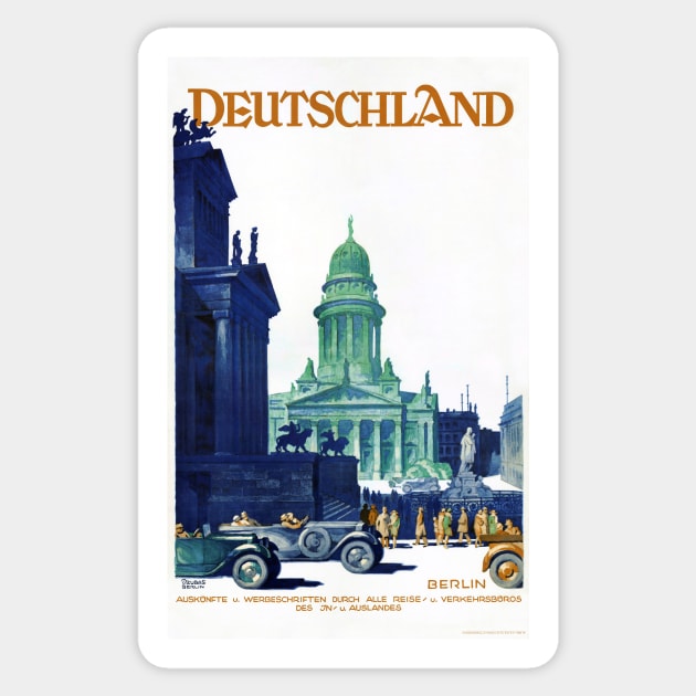 Vintage Travel Poster Germany Deutschland - Germany - Sticker