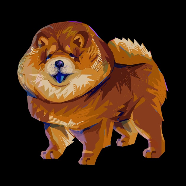 Cute Modern Chow Chow Dog Doggo Puppy by banditotees