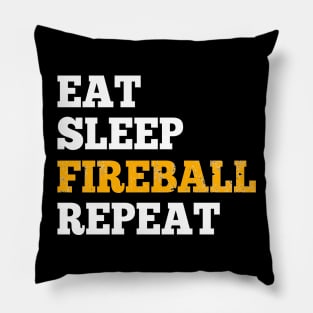 Eat Sleep Fireball Repeat - Design for RPG Gamers Pillow