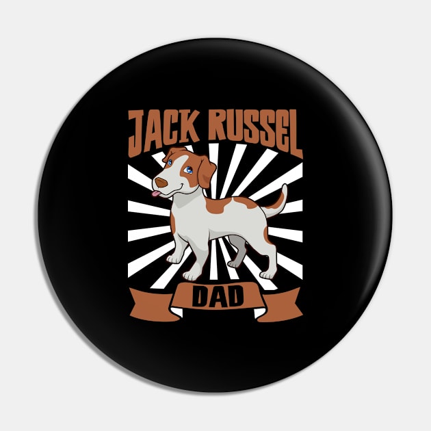 Jack Russel Dad - Jack Russel Terrier Pin by Modern Medieval Design