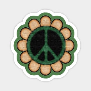 Peace Sunflower Magnet