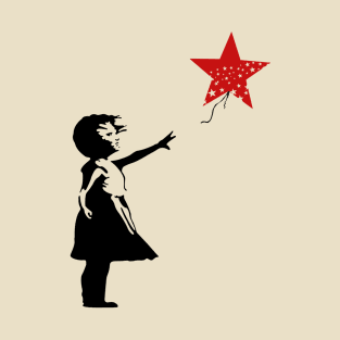 Banksy Little Girl with Balloon T-Shirt