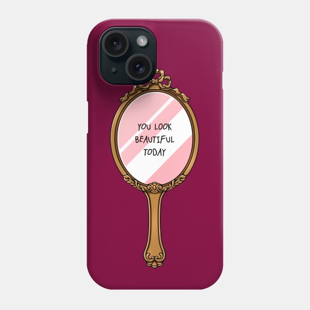 Hand mirror Phone Case by dinainbloom