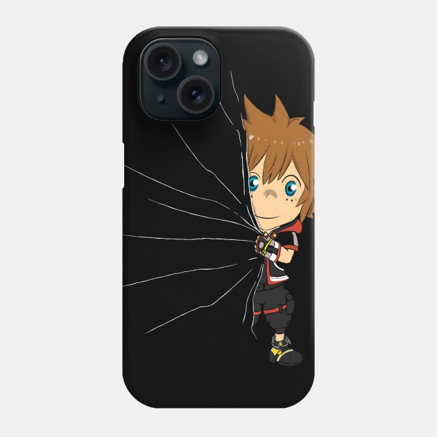 Hidden sora kingdom hearts Phone Case by Melroune