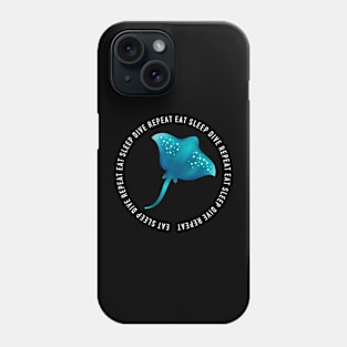 eat sleep dive repeat Phone Case