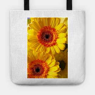 Two Yellow Orange Mums Tote