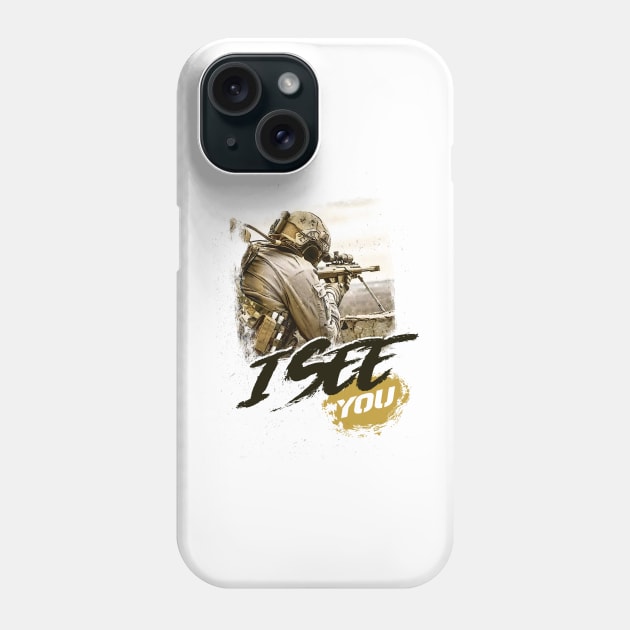 I See You, Tacticool Sniper Phone Case by Cataraga