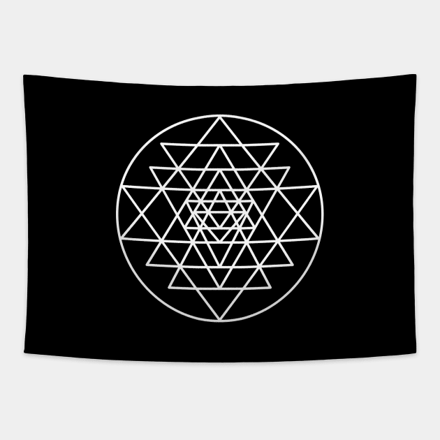 Sri Yantra Tapestry by tinybiscuits