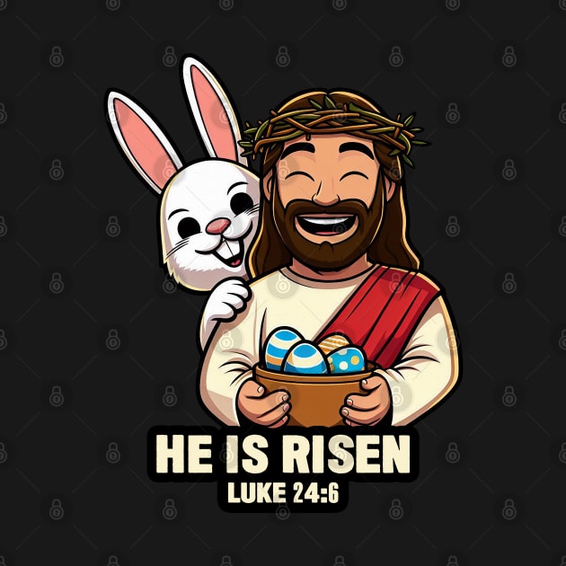 Luke 24:6 He Is Risen by Plushism