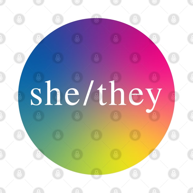 She/They Pronouns by Gold Star Creative