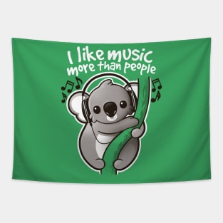 Koala likes music Tapestry