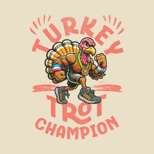 Turkey Trot Champion Thanksgiving Running T-Shirt