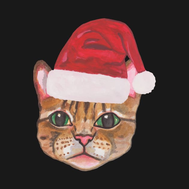 Santa cat by deadblackpony