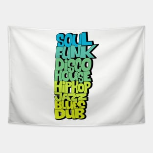 Funk Soul Disco House Music Design Tapestry