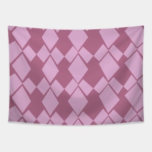 Geometric Diamonds Design (Dusty Rose) Tapestry