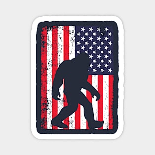 Bigfoot American Flag Magnet