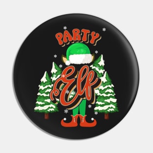 PARTY ELF CHRISTMAS Pin