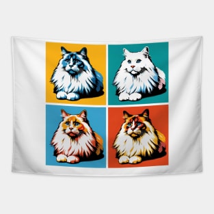 Turkish Van Pop Art - Cat Lovers Tapestry