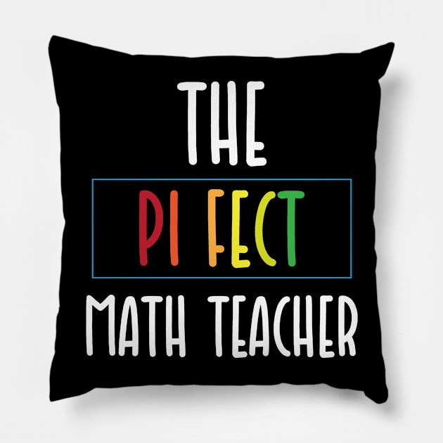 Math Teacher Funny Pi Pillow by Shirts That Bangs