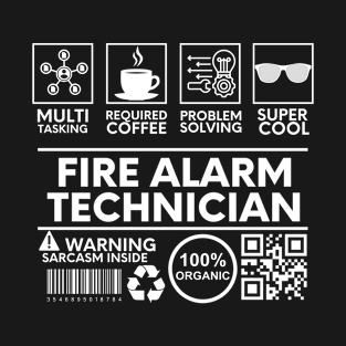 Fire Alarm Technician black T-Shirt