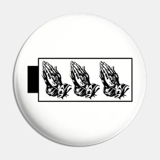 Prayer Battery (Black) | Christian Theme Pin