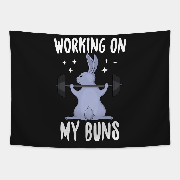 Working On My Buns Tapestry by Eugenex