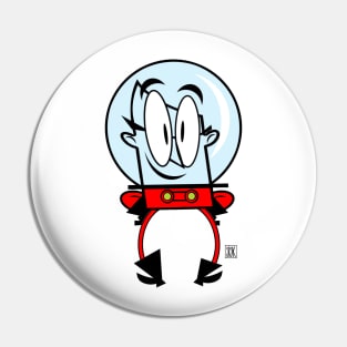 Professor Herbert in Space Suit T-Shirt Pin