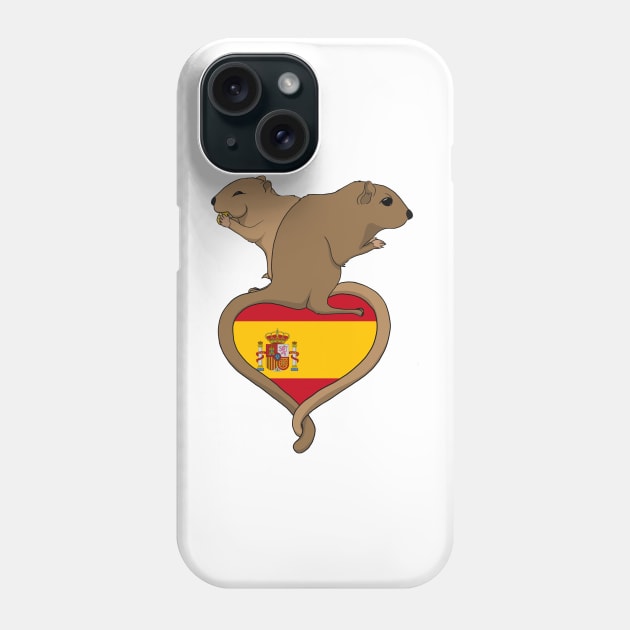 Gerbil Spain (light) Phone Case by RampArt