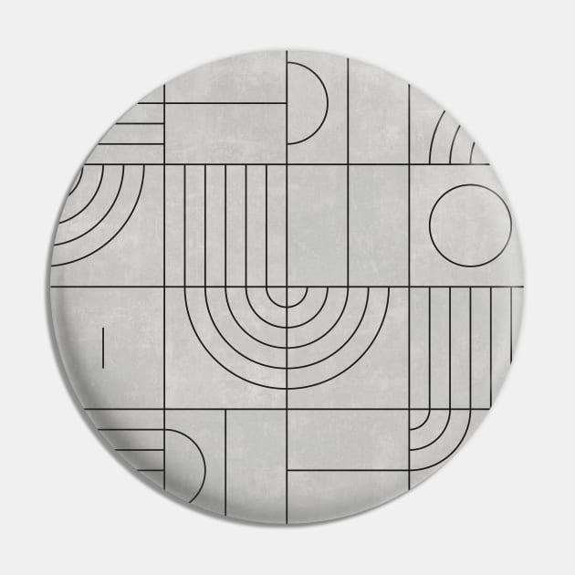 My Favorite Geometric Patterns No.21 - Grey Pin by ZoltanRatko