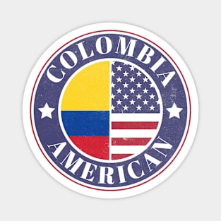 Proud Colombian-American Badge - Colombia Flag Magnet