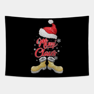 Santa Mimi Claus Merry Christmas Matching Family Group Tapestry