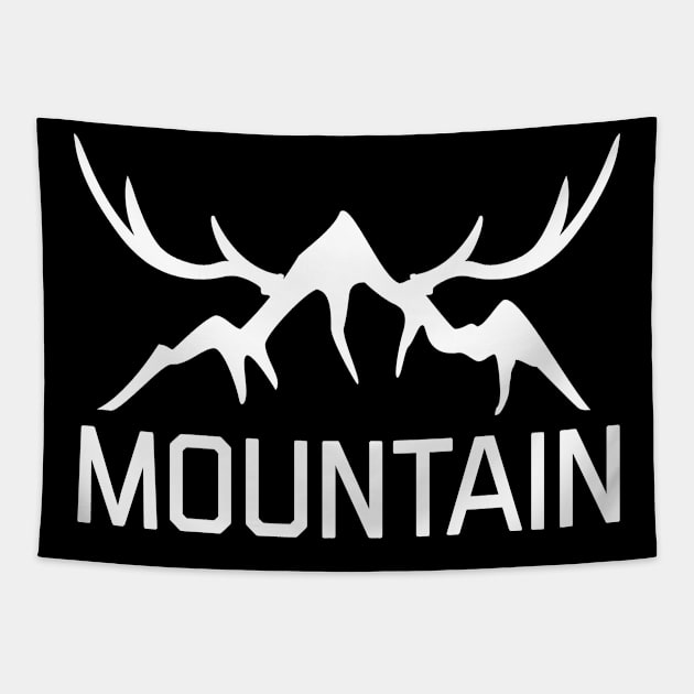 deer antlers Mountain Tapestry by ADVENTURE INC