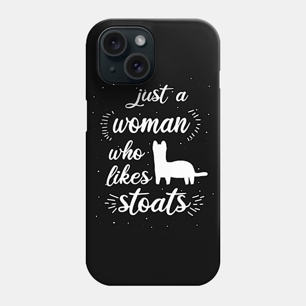 Women ermine girl saying love fan Phone Case by FindYourFavouriteDesign