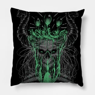 Design "Dark Aquarius" Green Pillow