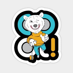 cool bear Magnet