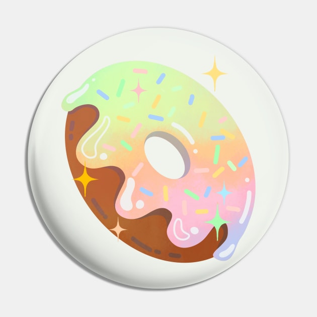 Rainbow Doughnut Pin by Mofy