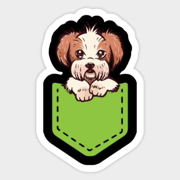 Shih Tzu Puppy Dog In Your Pocket T Shirt Shih Tzu Puppy Dog In
