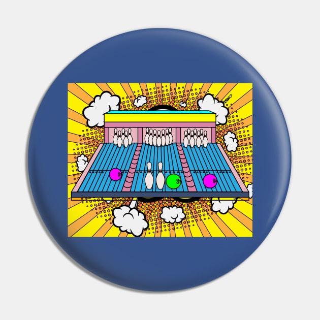 Funny Skittles Bowling Match Pin by flofin